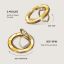 Burga Magnetic Ring Holder Gold Lemon Tart