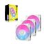 Corsair iCUE LINK RX120 RGB 120mm PWM Fan Triple Starter Kit White