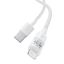 Baseus Gem USB to IP lightning 2.4A fast charging cable 1m White