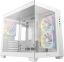DeepCool Számítógépház - CG330 3F WH (fehér, ablakos, 3x12cm A-RGB, BTF, mATX, 2xUSB3.0, 1xUSB2.0)