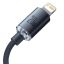 Baseus Crystal USB-C Lightning 1,2m Black