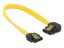 DeLock SATA 6 Gb/s Cable straight to left angled 20cm yellow