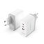 Vention 3-Port USB-C Charger White