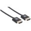 Manhattan Super-slim High Speed HDMI with Ethernet 4K60Hz cable 1m Black