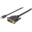 Manhattan Mini DisplayPort 1.2a to DVI Cable 1,8m Black