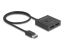DeLock DisplayPort Switch 2 to 1 bidirectional 8K