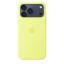 Apple iPhone 17 Pro Max Silicone Case with MagSafe Neon Yellow