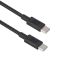ACT USB 2.0 60W charging/data cable USB-C to USB-C 2m Black