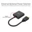 Unitek HDMI to VGA Adapter with 3.5mm for Stereo Audio