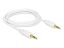 DeLock Stereo Jack Cable 3.5 mm 3 pin male > male 3m White