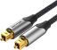 Vention Toslink optical audio cable braided 5m Black/Grey