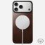 Nomad Magnetic Leather (Horween) Magsafe case for iPhone 17 Pro Max Rustic Brown