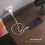 FIXED Mini GaN hálózati töltő USB-C és USB kimenettel, PD támogatással, 30W, fehér