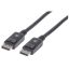 Manhattan 4K@60Hz DisplayPort 1.2 male/male Cable 2m Black