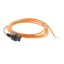 ACT Powercord C13 IEC Lock open end 3m Orange
