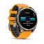 Garmin fenix 8 Titanium with Spark Orange/Graphite Silicone Band