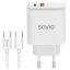 Savio LA-13 Wall quick charger 20W with USB-C cable White