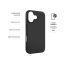 FIXED Gumírozott telefontok Story Apple iPhone 17 telefonhoz, fekete