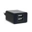 Delight USB-Ax2 charger adapter Black