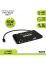 Port Designs Connect 8in1 Type-C Travel 1 X 4K ++Docking Station Black
