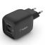Belkin 45W PD PPS Dual USB-C GaN Charger Universal - Black