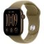 Apple Watch Series 12 Cellular 42mm Dark Bronz Aluminium Case with Olive Sport Band