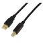 Logilink USB 2.0 USB-A/M to USB-B/M amplifier cable 15m Black