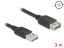DeLock USB 2.0 extension cable USB Type-A male to USB Type-A female 3m Black