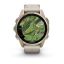 Garmin fenix 8 43mm AMOLED Sapphire, Soft Gold with Limestone Leather Band