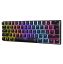 White Shark Ashiko 2 Red Switches Mechanical 60% Gaming Keyboard Black US