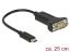 DeLock USB Type-C > 1xSerial DB9 RS-232 Adapter