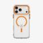 Spigen Ultra Hybrid Optik S MagSafe case for iPhone 18 Pro Max/17 Pro Max Clear Orange