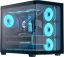 Számítógépház Aerocool P500C, 4x ARGB ventilátor, edzett üveg, fekete