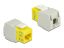 DeLock Keystone Module RJ45 jack > LSA Cat.6 UTP Yellow