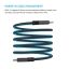 FIXED Magnetic Braided Cable USB-C/USB-C, 1,2m USB2.0 240W Gray