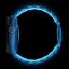 Nomad Stratos Band FKM for AW 45/46/49mm Natural Titanium Icy Blue Glow