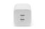 Digitus DA-10063 USB-C Charger 2-port, 65W GaN White