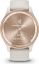 Garmin Vivomove Trend Peach Gold Stainless Steel Bezel with Ivory Case and Silicone Band