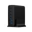 Gembird 6-port 75W GaN USB fast charger Black