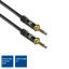 ACT High Quality stereo audio connection cable 3.5 mm jack male to male 3m Black