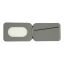 Dviced Leather magsafe foldable cardholder Grey