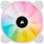 Corsair iCUE SP140 RGB ELITE Performance 140mm White PWM Fan Dual Fan Kit with Lighting Node CORE
