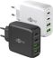 USB hálózati gyorstöltő 2x QC 3.0 (30W) + 2x USB-C 3.1(68W) fekete GOOBAY(64817)