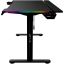 The G-Lab K-Desk Platinum RGB Gaming Desk Black