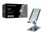 Conceptronic  THANA08G Foldable Swivel Phone Stand 360° Rotating Base Adjustable Height Grey