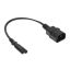 ACT Powercord C14 - C7 0,2m Black