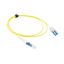 ACT Singlemode 9/125 OS2 Polarity Twist uniboot duplex fiber cable with CS - LC connectors 7m Yellow