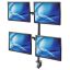 Manhattan Universal Four Monitor Mount with Double-Link Swing Arms
