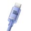 Baseus Crystal Shine USB-C USB-kábel 100W 2m Violet