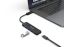 EQuip 4-Port USB 3.2 Gen 1 Hub with USB-C Adapter Black